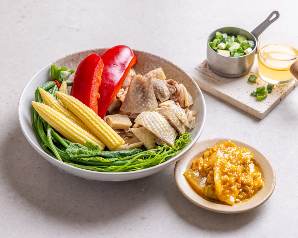 OH! 雞有料鹽水雞 台北師大店 黃金泡菜鹽水雞(1／4、半) 2880x2304